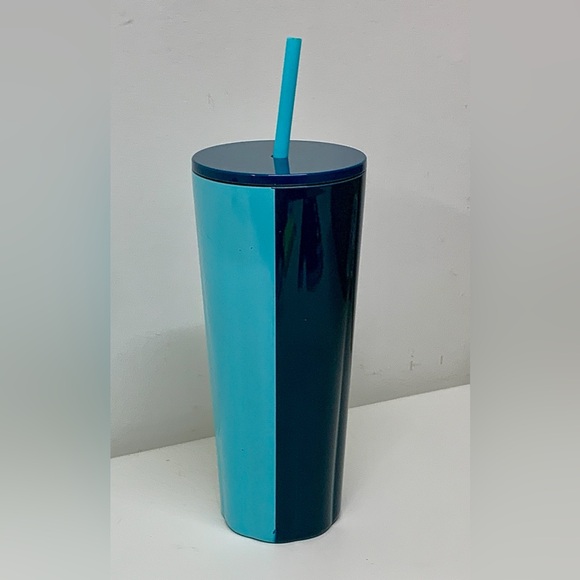 Starbucks Spring 2023 Stainless Steel Glacier Tone Blue Teal 24oz Cold Cup - Picture 14 of 16